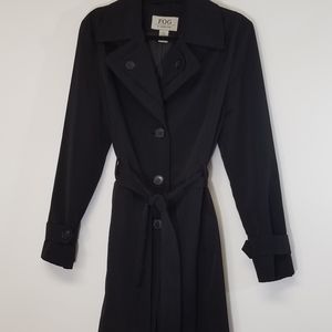 London Fog Raincoat Black Size Large